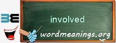 WordMeaning blackboard for involved